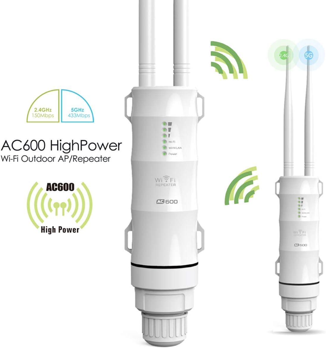 Wavlink Ac600 Outdoor Weatherproof Wifi Access Point Poe Dual Band 2 4 5g 600mbps Wireless Router Ap Wi Fi Range Extender Internet Signal Booster