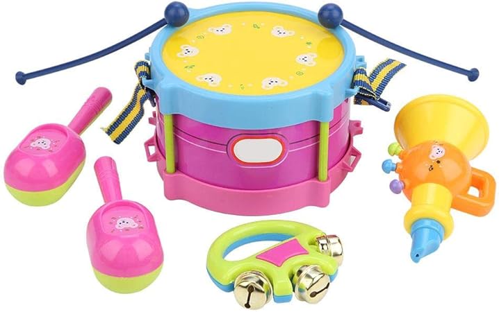 Amazon 楽器のおもちゃ 面白い楽器のおもちゃ赤ちゃんの楽器のおもちゃ 子供用ドラムセット 赤ちゃんのための子供 ドラム 打楽器 おもちゃ