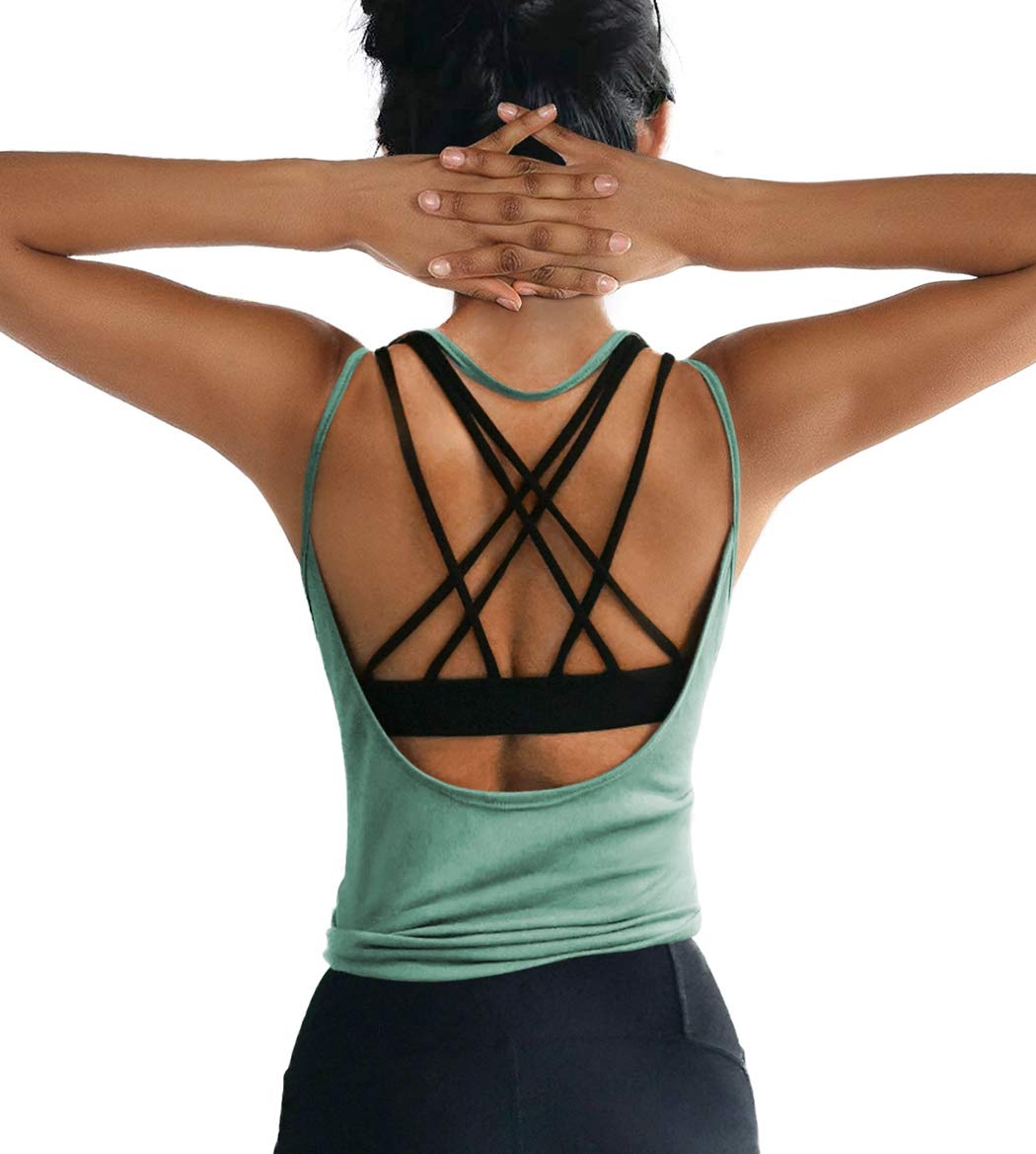 open back yoga tank