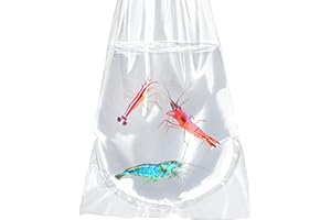 HARHANA 100 Pack Clear Live Fish Transport Bags, 4x10 Round Bottom Double Seal Container for Small Fish and Shrimp (Ultimate 3 mil)