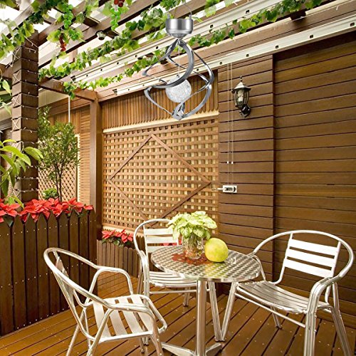 image for Houkiper Solar Wind Chime Outdoor Indoor, Color Changing Led Solar Han