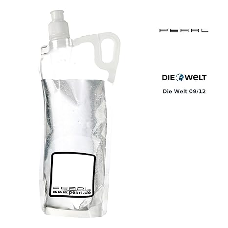 PEARL Faltbare Flasche: Faltbare Trinkflasche für Sport & Freizeit, 2 Liter (Faltbare Wasserflasche)