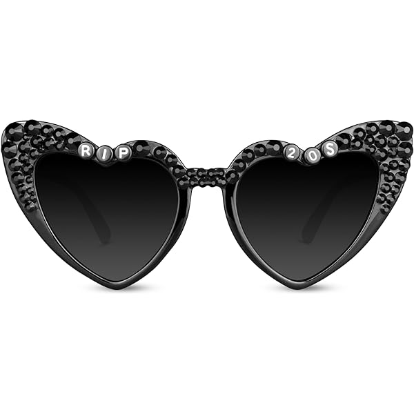 ?Women Black Party Sunglasses Stylish Shiny Diamond Pearl Sunglasses Gift Amazon.com: willochra Flat Top tassel Sunglasses Rhinestone  main image 4