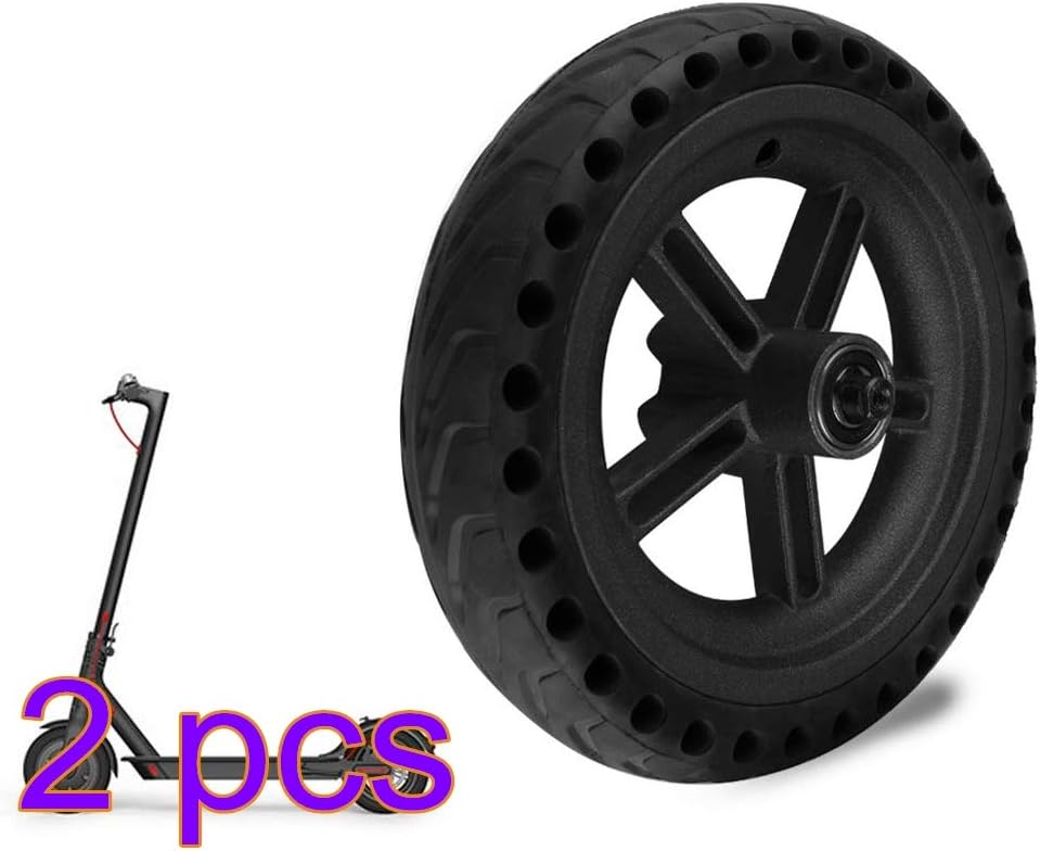 ONEVER Electric Scooter Tire, Anti-Slip Tire Wheels with Solid Replacement Hub Tire Compatible with Xiaomi M365 Pro Electric Scooter