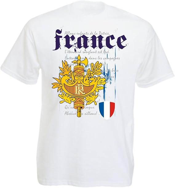 Frankreich - T-Shirt Herren Nationalhymne EM 2016 ...