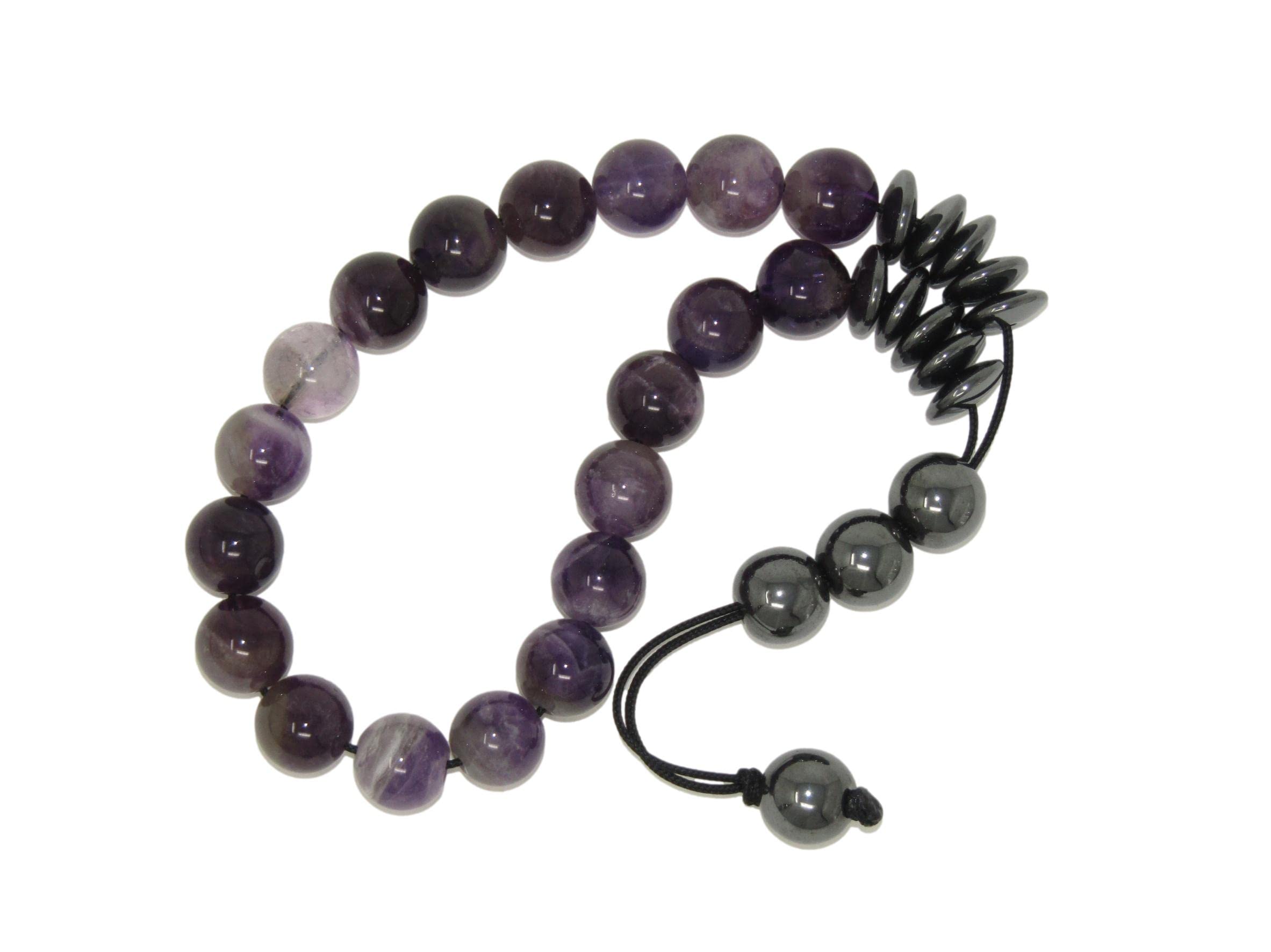 Jeannieparnell N3 AM Greek Style Loose Strung Komboloi Prayer Beads Worry Beads Handmade 10mm Amethyst Gemstone Beads