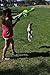 HurriK9 Foot Flying Ring for Dogs Starter Pack, Launcher Plus 3 Rings