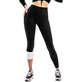 SINOPHANT Fleece Lined Leggings for Women, High Waisted Thermal Winter Thick Warm Ladies Leggings
