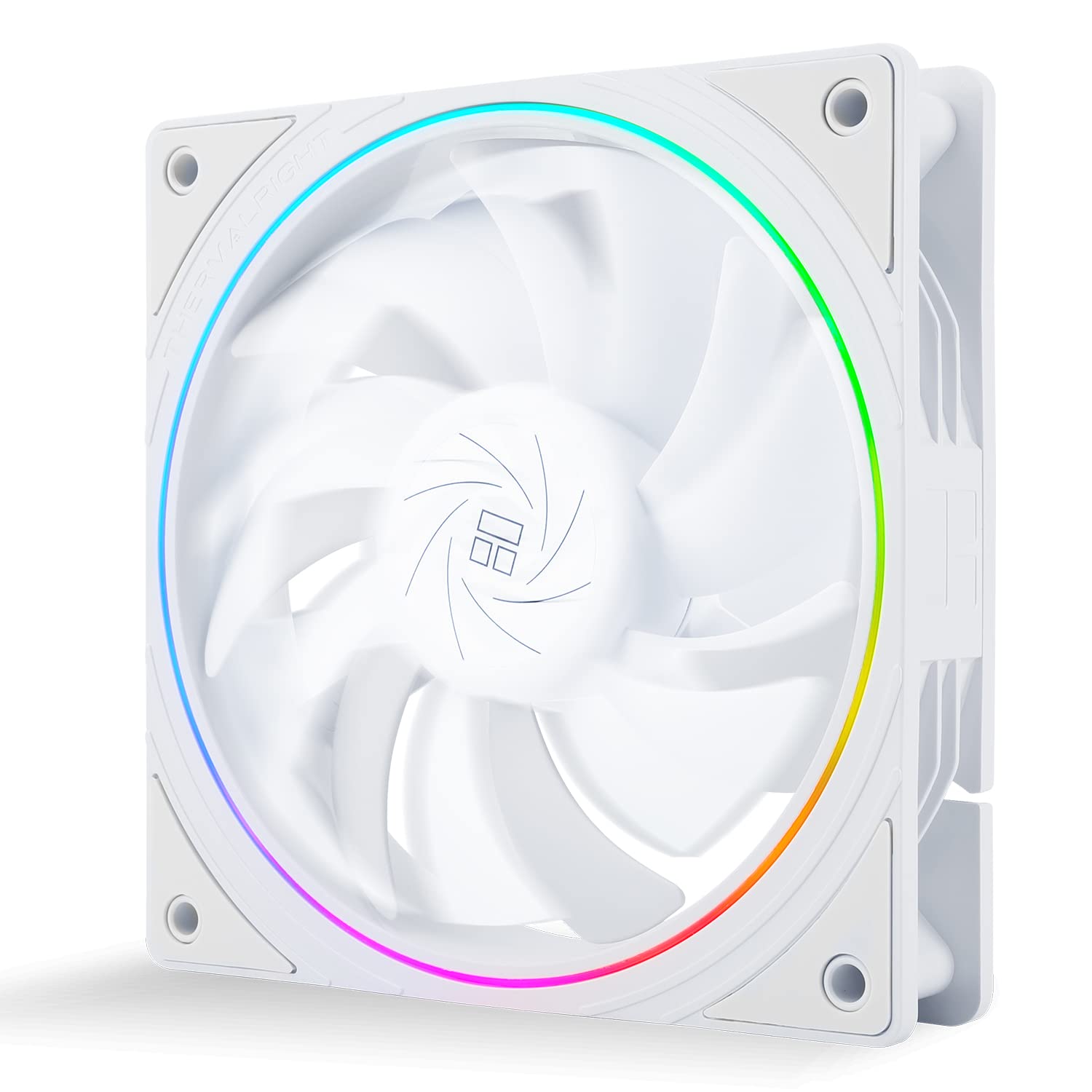 Thermalright TL-S12W CPU Fan, 120mm Case Cooler, PWM Connector Silent Computer Fan with S-FDB Bearing Included,up to 1500RPM Speed,White, Low Noise 23.2dba, Fine Aperture ARGB
