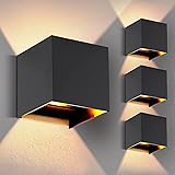 4-Pack LED Outdoor Wall Mount Lights
