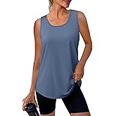 WIHOLL Workout Tops for Women Summer Athletic Tank Tops Sleeveless Shirts Beach Lightweight Gym Clothes