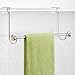 iDesign York Metal Over the Shower Door Towel Bar, Rack for Master, Guest, Kids' Bathroom, 6
