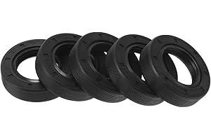 Motoforti Universal Oil Seal TG4 Lip Seal Ring Rotary Shaft Seal 30x50x12mm High Pressure NBR Rubber Black 5 Pcs