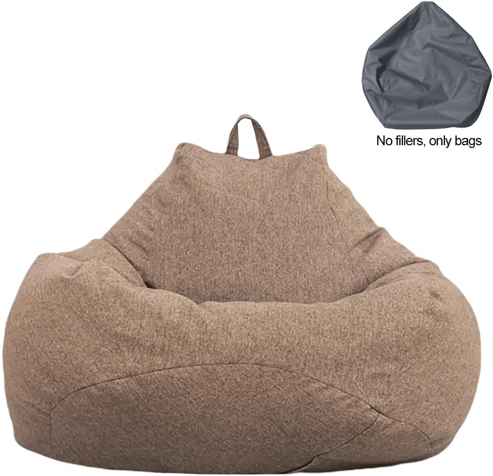 Koowaa Indoor Outdoor High Back Bean Bag Chair Cover Perfect Lounge or Gaming Chair Water Resistant Gaming Bean Bag for Living Room Only a Bean Bag Chair Cover