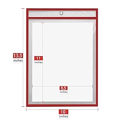 5 Pack Job Ticket Holder (Red) - by Essex Wares