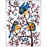 M C G Textiles Latch Hook Kit, 27-Inch by 33-Inch, Springtime Bluebirds