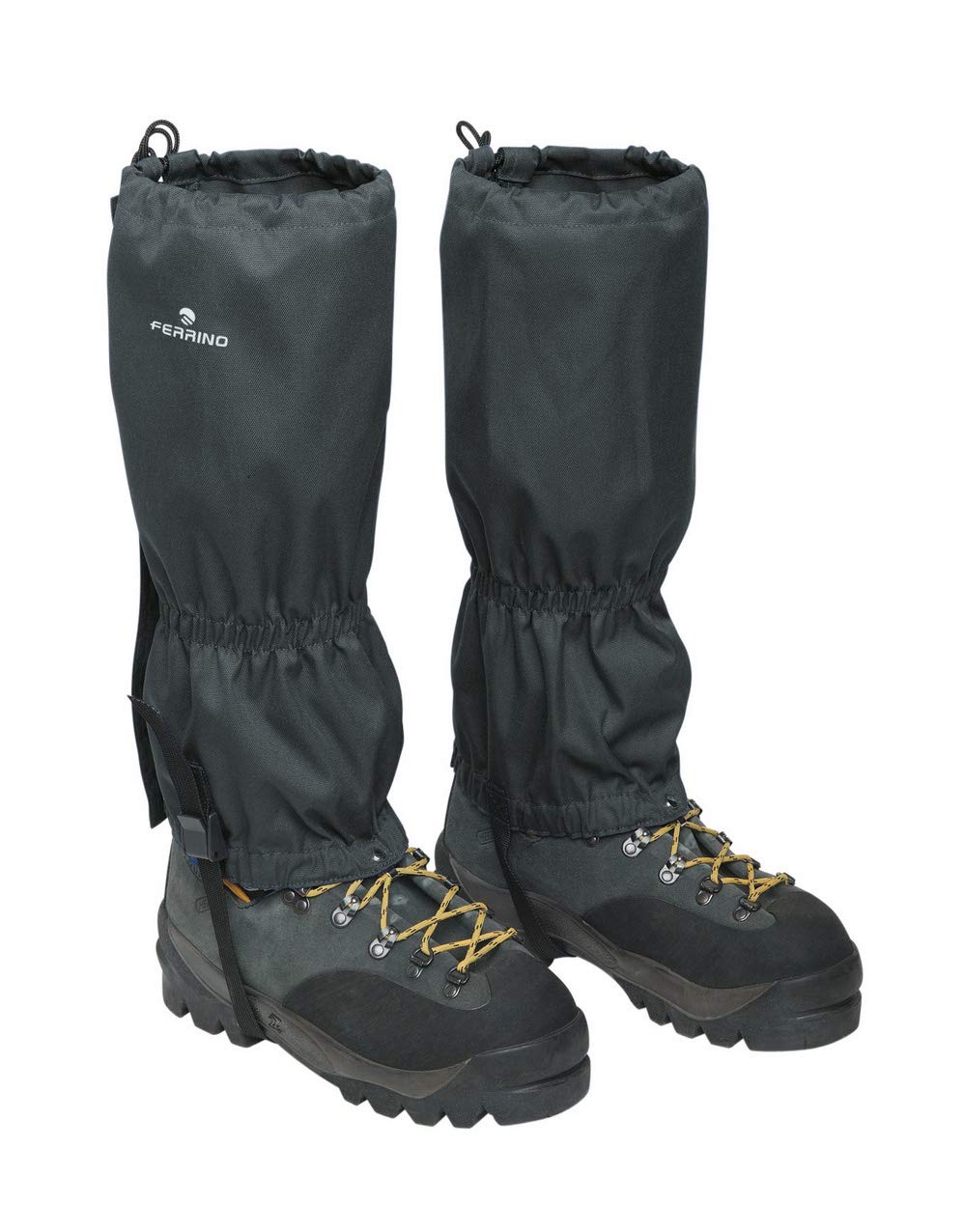 Ferrino Stelvio 77320 HCC Gaiters in Supertex Fabric Ideal for Trekking Mountaineering Snow Opening with Buttons and Zip