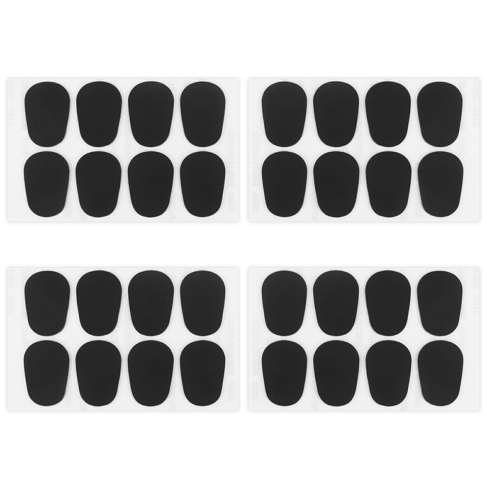 Anruyi 32Pcs 0.8mm Mouthpiece Cushions, Saxophone Mouthpiece Pads Alto Tenor Saxophone Mouthpiece Saxophone Accessory Parts Mouthpiece Patches for Saxophone Clarinet, Black