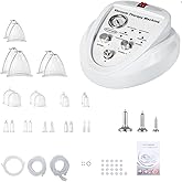 SHZICMY Body Massage Cupping Machine Vacuum Therapy Massage Body Shaping Skin Rejuvenation Machine with 24 Cups and 3 Heads for Salon SPA, Back, Face