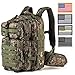 RUPUMPACK Military Tactical Assault Backpack with USA Flag Patch, Hydration Backpack, 33L (Jungle Camouflage)