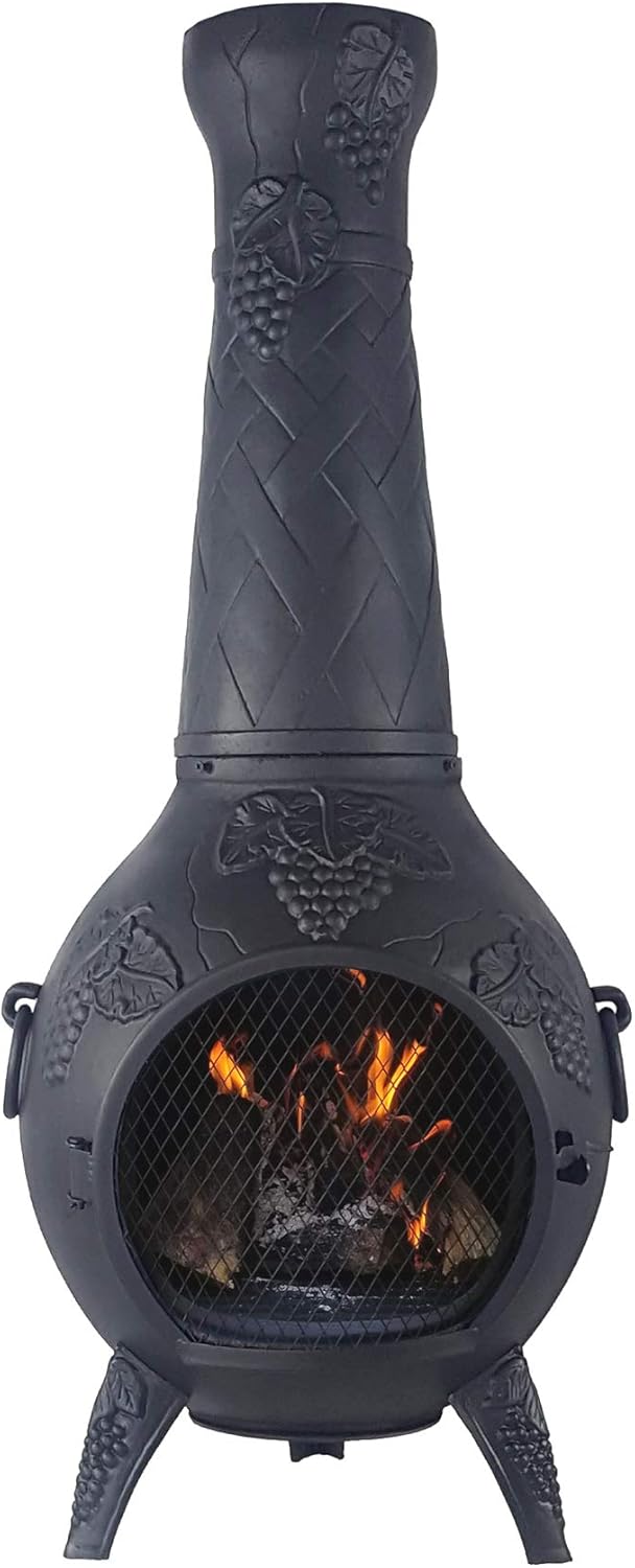Patio The Blue Rooster Chiminea Fire Pit Grate 16.75 2 Piece Patio