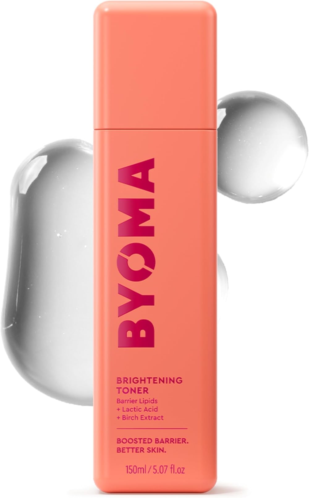 BYOMA Brightening Toner 150ml Deep Clean Pores Improve Tone Texture Lactic Acid