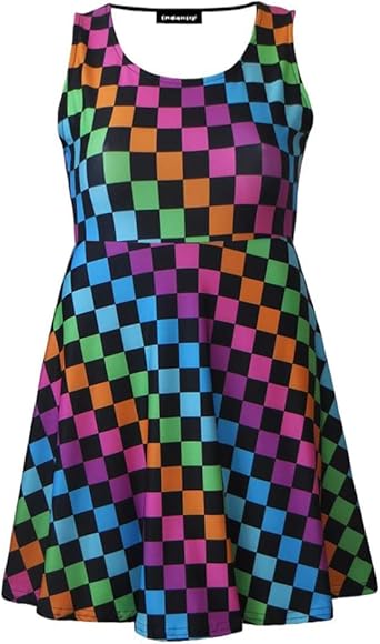 colourful skater dress