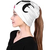 Skull Beanie Hat Baggy Slouchy Skull Chemo Beanies Cap Stretch Scarf Head Wrap Hip Hop Hats for Men Women Winter
