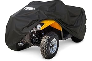 Favoto ATV Cover Waterproof Outdoor - Heavy Duty 4 Wheeler Cover Quad Cover All Weather Dust Rain Sun Protection Windproof Ve