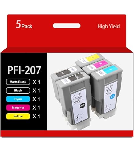 CANON インクタンク PFI-207 Amazon.com: Canon PFI-207 300ml Ink Tank for Canon iPF680