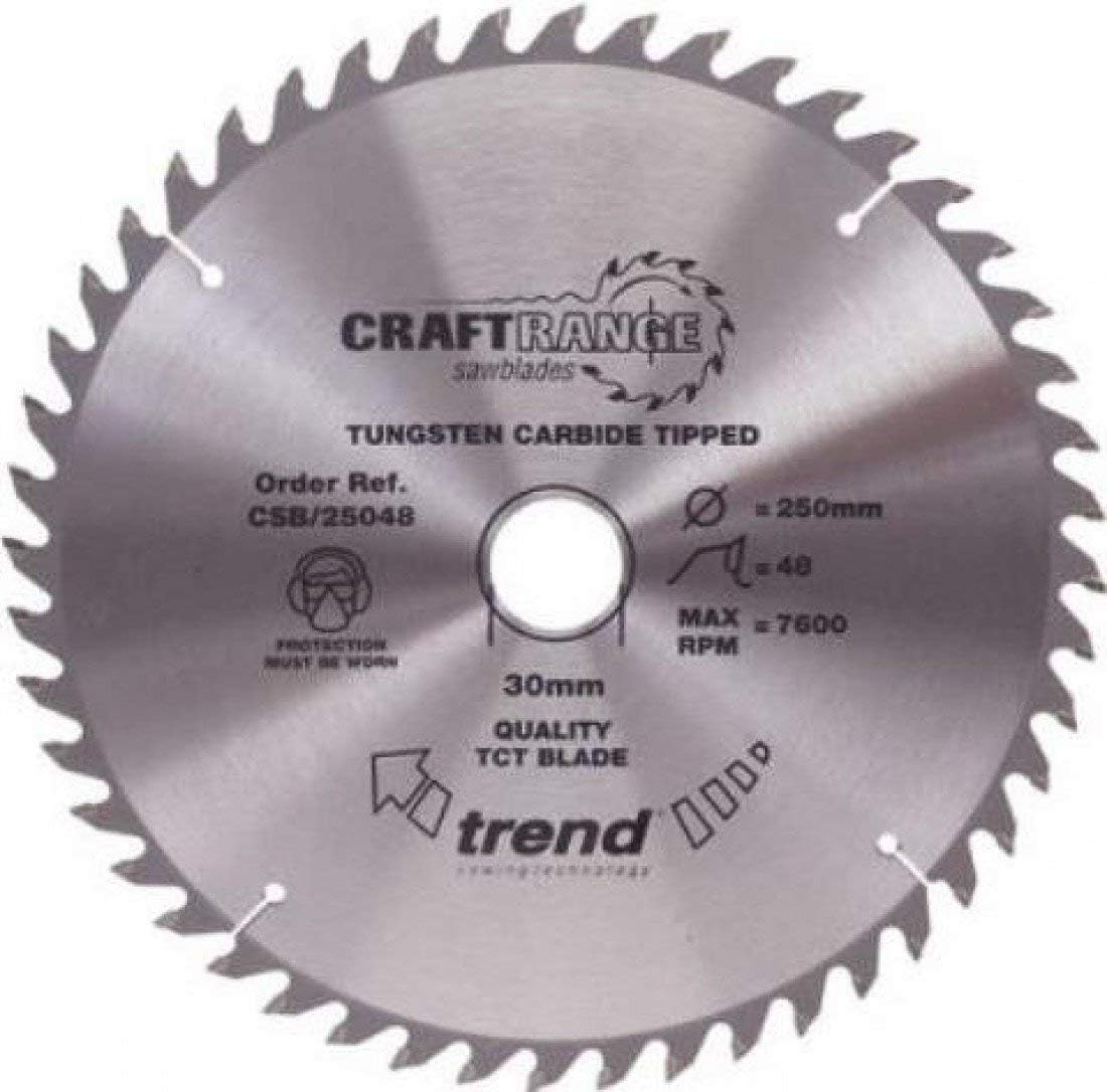 Trend Wood Circular Saw Blade, 350mm Diameter, 30mm Bore, 64 Teeth, 2.8mm Kerf, +15° Hook, TCT, Medium Finish, CSB/35064