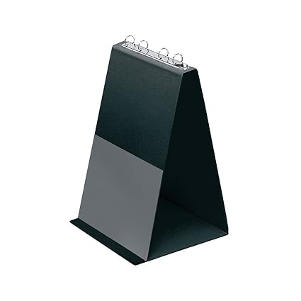 Veloflex 4102080 Tisch-Flipchart A4, Präsentation, Flipchart, Aufstellringbuch, aus PVC, Hochformat, schwarz
