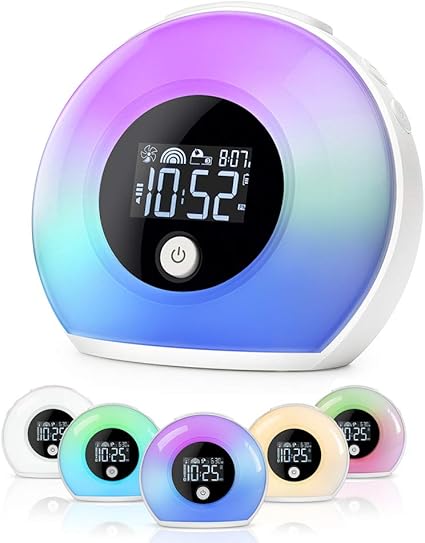 nursery clock night light