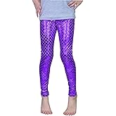 Frogwill Girls Mermaid Scale Leggings Fish Pants 3-11 Years