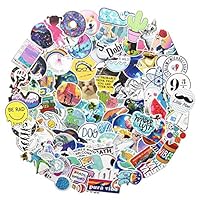 Stickers for Water Bottles, Cute Waterproof Vinyl Stickers for Teens and Girls, | 100 Pack | Unique Aesthetic Durable Decal Stickers, Cool and Trendy Stickers Perfect for Laptop, Hyd(water bottle 103)