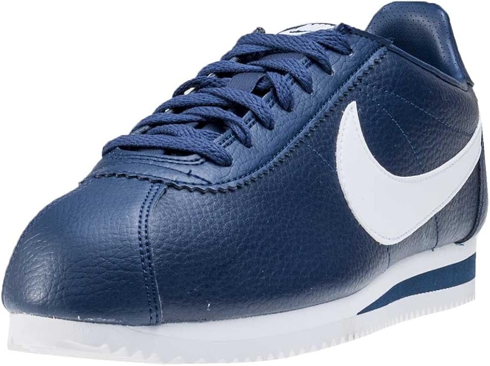 nike cortez leather navy