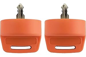DVPARTS 2X Ignition Switch Key Cover Compatible with Polaris General Ranger Sportsman Quad RZR 570 800 900 XP1000 Yamaha G9 G14 G16 G22 G29 Golf Cart Key (Orange)