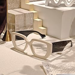 Laemzinv Oversized Square Blue Light Glasses for