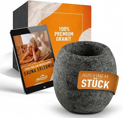 Sauna Egg Soapstone 5x5cm Aroma Bowl for Fragrance & Relaxation