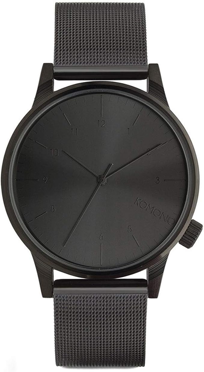 Amazon Komono コモノ 時計 メンズ ユニセックス Winston ウィンストン ロイヤル ブラック 正規代理店 メンズ腕時計 腕時計 通販