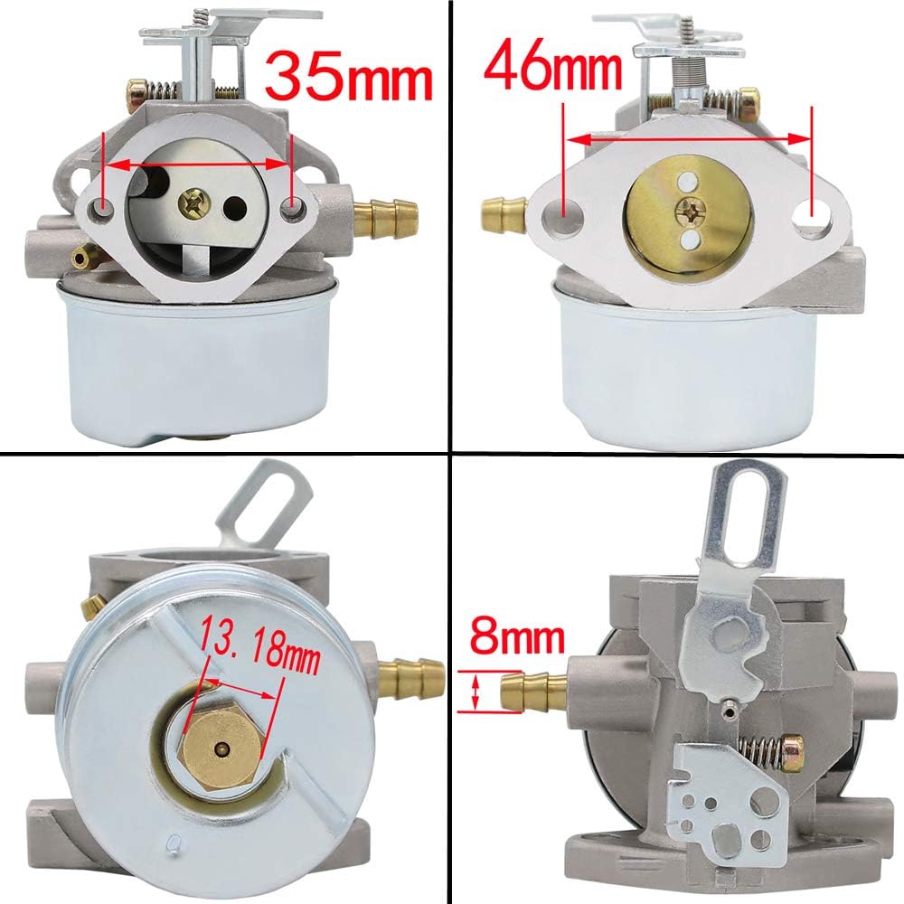 640052 Carburetor For Tecumseh HMSK80 HMSK90 8hp 9hp 10hp LH318SA LH358SA for Snow Blower Generator Chipper Shredder 640054 640349 640058 640058A OREGON 50-659 STENS 520-926 Carb (640054): Automotive