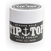 TIP TOP Matte Water Based Strong Hold Pomade 4.25oz