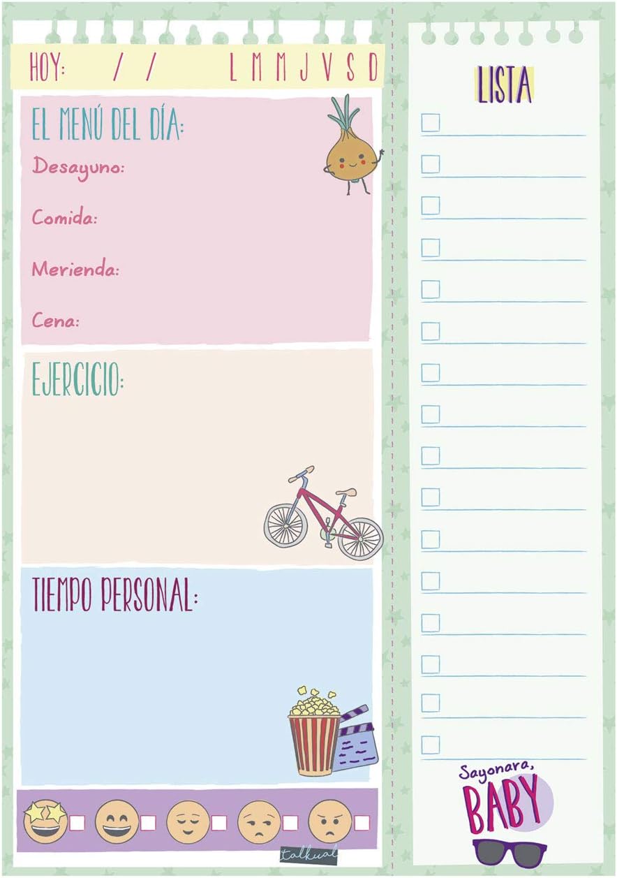 Finocam - Talkual Daily Planner Personal Spanish, weiß