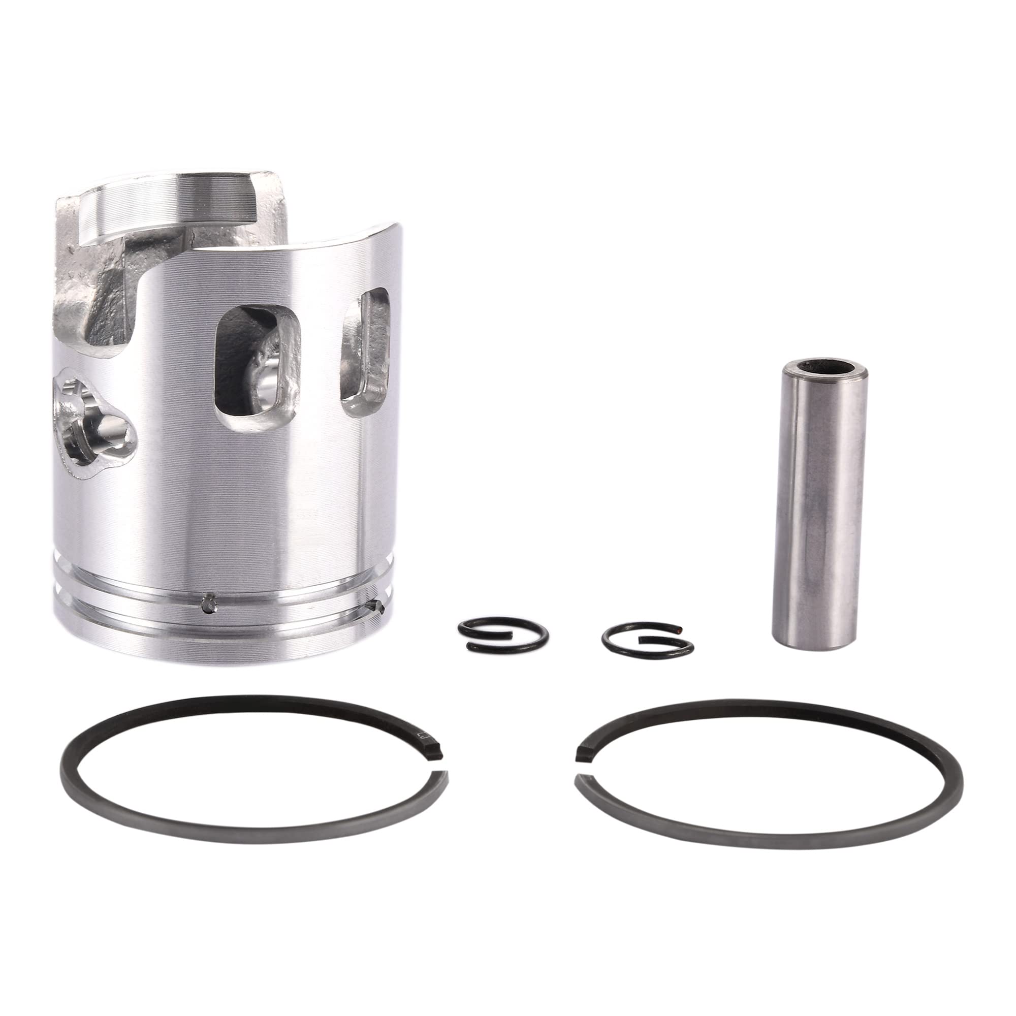 GOOFIT 40mm Piston Assembly Kit Replacement For 2 Stroke 50cc Jog Minarelli PW50 Moped Scooter
