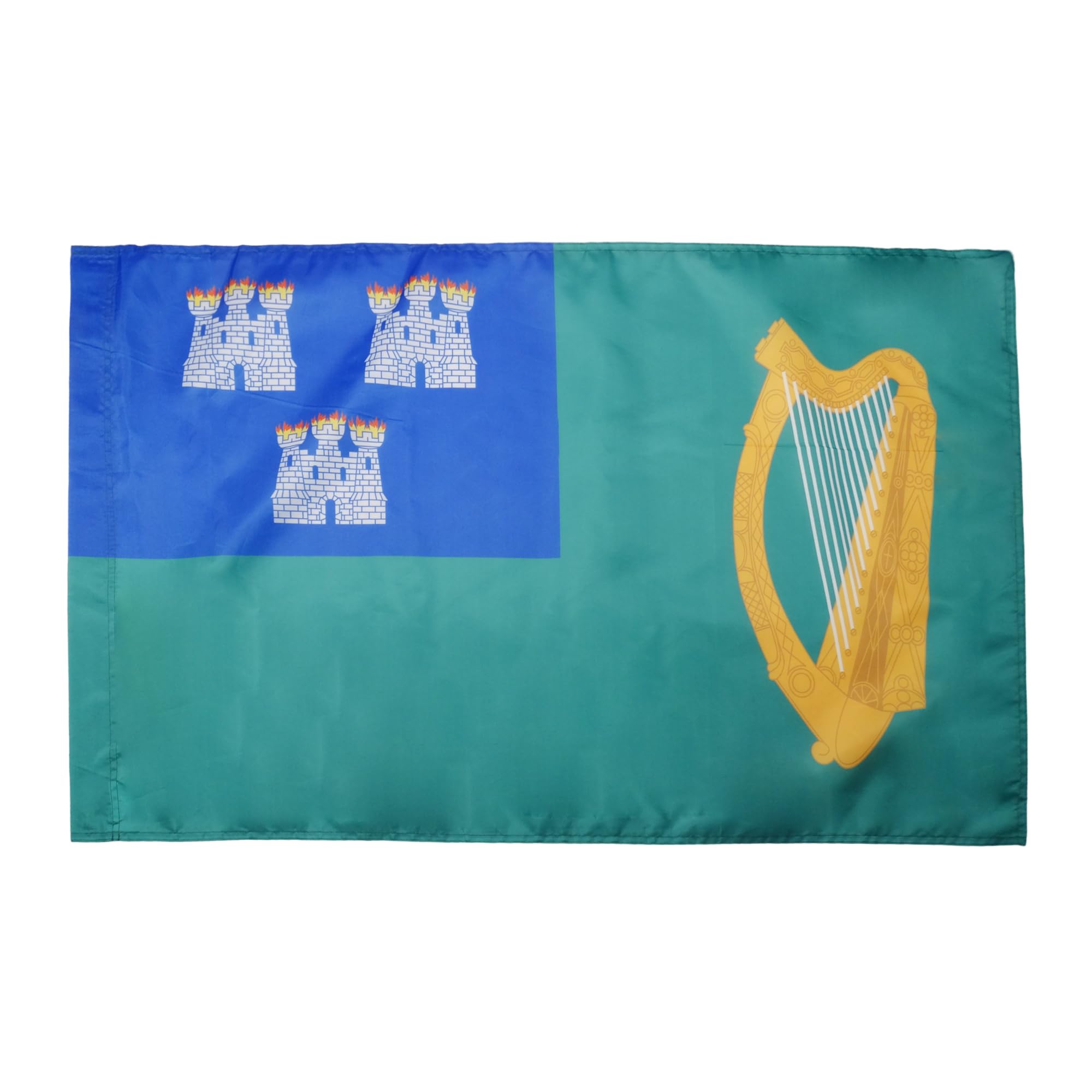 AZ FLAG - Dublin Flag - 3x5 Ft - Dublin Banner with Sleeve - 100% Polyester - Fade Resistant - Vivid Colors - 3' x 5' Feet - 150x90 Cm