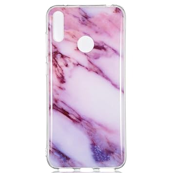 Lomogo Huawei Y7 2019/Y7 Pro 2019 Case Soft Silicon Case Shockproof Anti-Scratch Marble Case Cover for Huawei Y7 Prime 2019/Y7Pro 2019 - LOYHU190232 L4