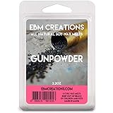 Gunpowder Soy Wax Melts - 3.2oz, 6 Cube Clamshell, All Natural, Highly Scented, Long-Lasting Aroma, Premium Quality, Handmade, Non-Toxic, Eco-Friendly