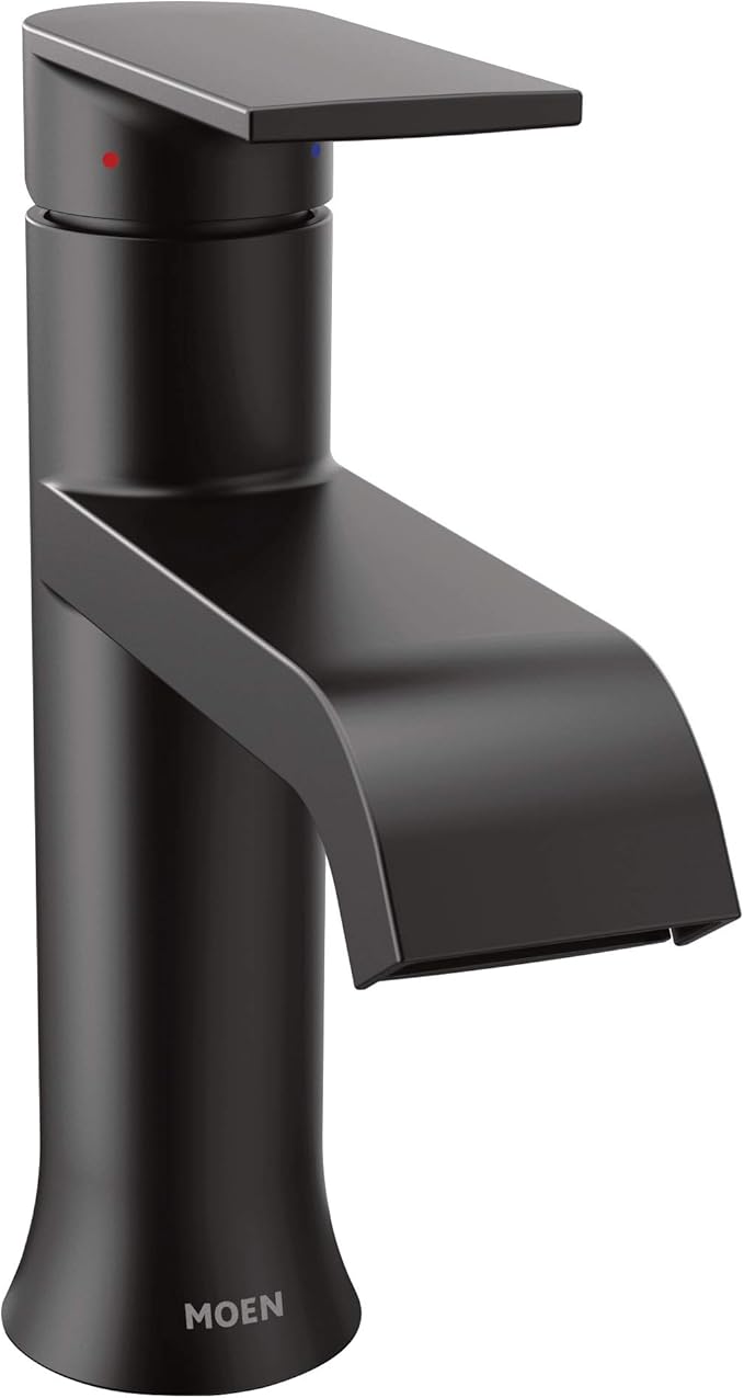 Moen 6702BL Genta Bathroom Faucet Matte Black, Touch On Faucets
