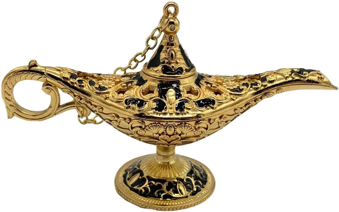 Thyggzjbs Legend Aladdin Magic Genie Lamps Incense Burners, Best (Black)
