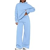 PRETTYGARDEN Womens Sweatsuits 2 Piece Set 2026 Casual Winter Long Sleeve Hoodie Loose Wide Leg Sweatpants Fall Tracksuit